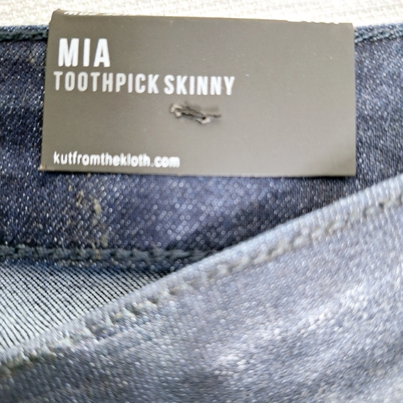 NWT Kut From The Cloth"The Toothpick Skinny"Plus-size Mia dark metallicfin. jean - Picture 13 of 13